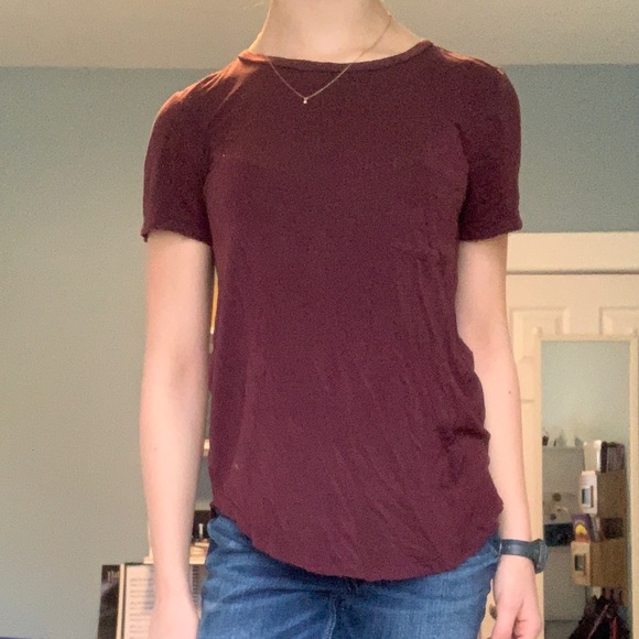 Maroon Pocket Tee - Picture 6 of 7